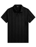 Polo Uomo a Maniche Corte in Maglia Lavorata