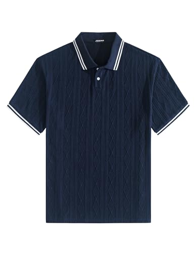 Polo Uomo a Maniche Corte in Maglia Lavorata