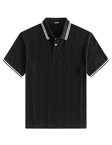 Polo Uomo a Maniche Corte in Maglia Lavorata