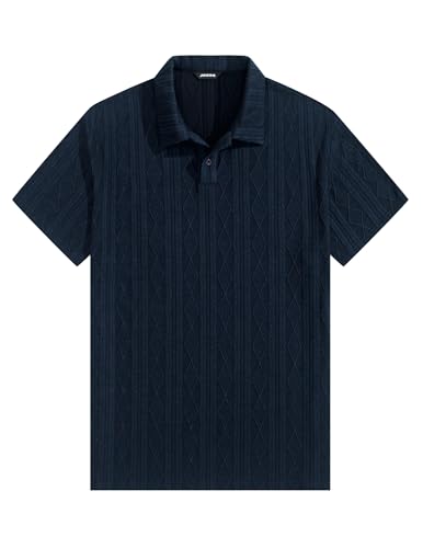 Polo Uomo a Maniche Corte in Maglia Lavorata