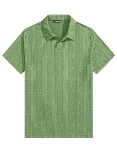 Polo Uomo a Maniche Corte in Maglia Lavorata