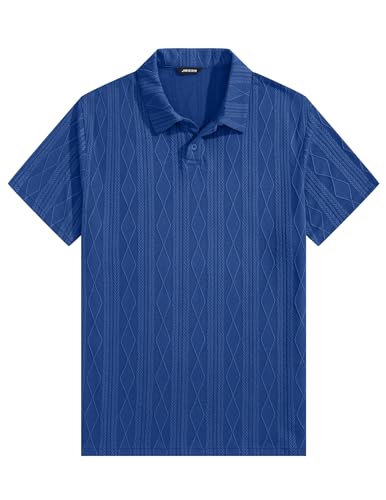 Polo Uomo a Maniche Corte in Maglia Lavorata