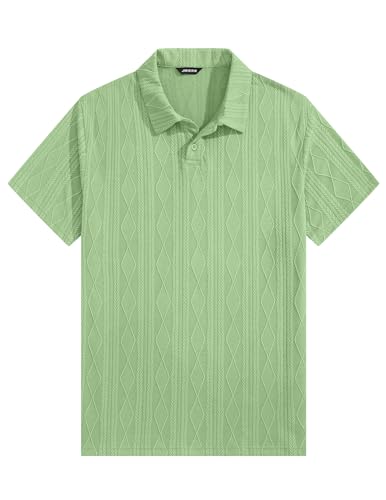 Polo Uomo a Maniche Corte in Maglia Lavorata