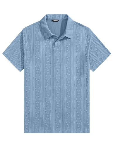 Polo Uomo a Maniche Corte in Maglia Lavorata