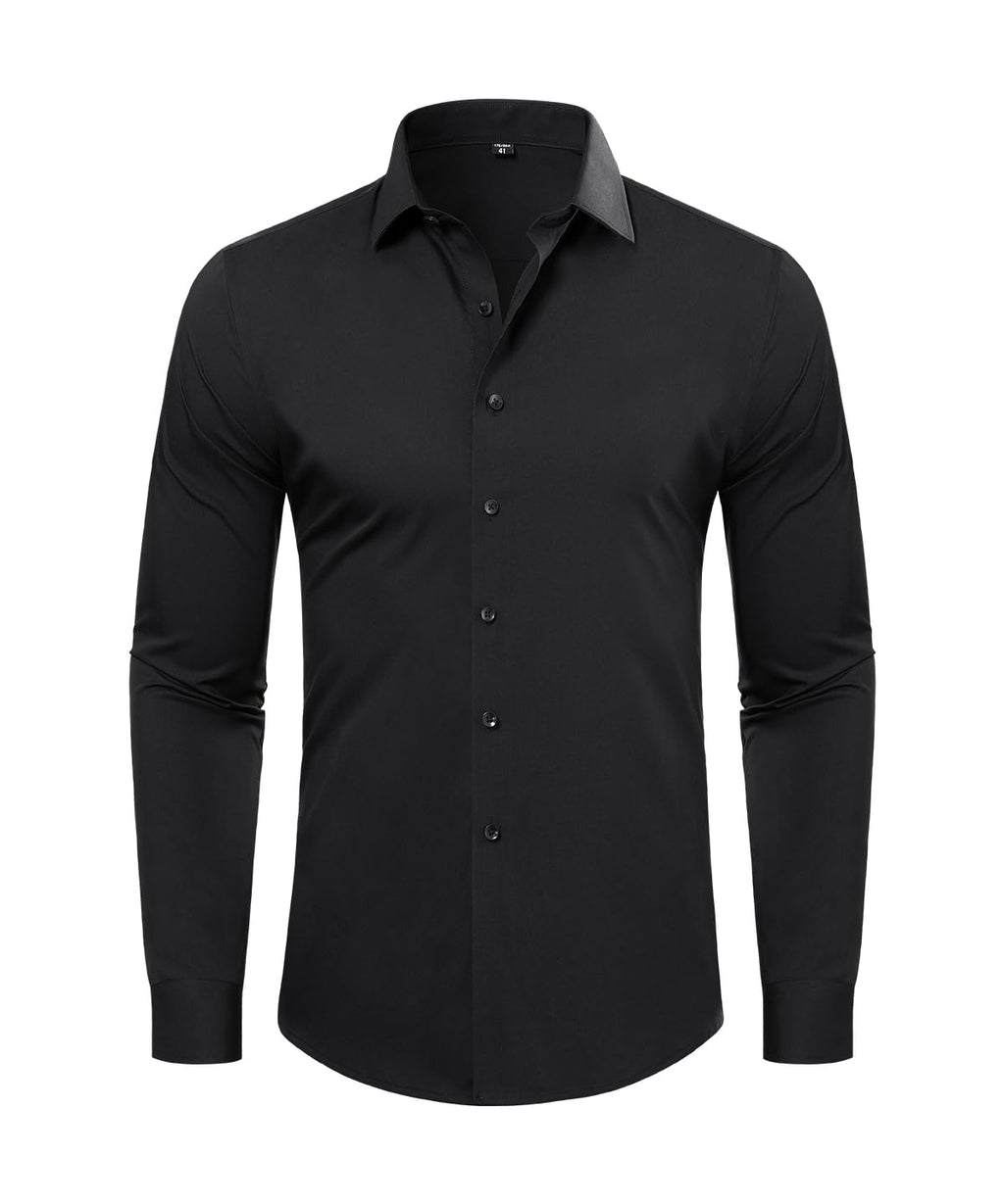 Camicia uomo manica lunga idrorepellente e antimacchia
