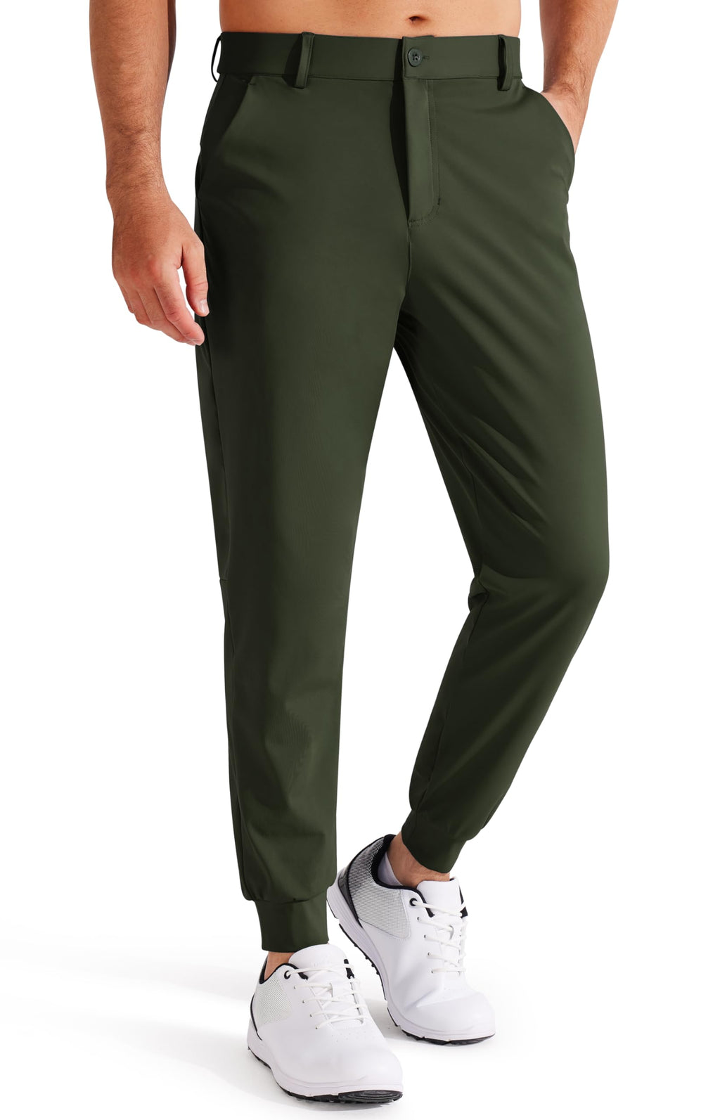 Pantaloni da Golf da Uomo Elasticizzati Slim Fit