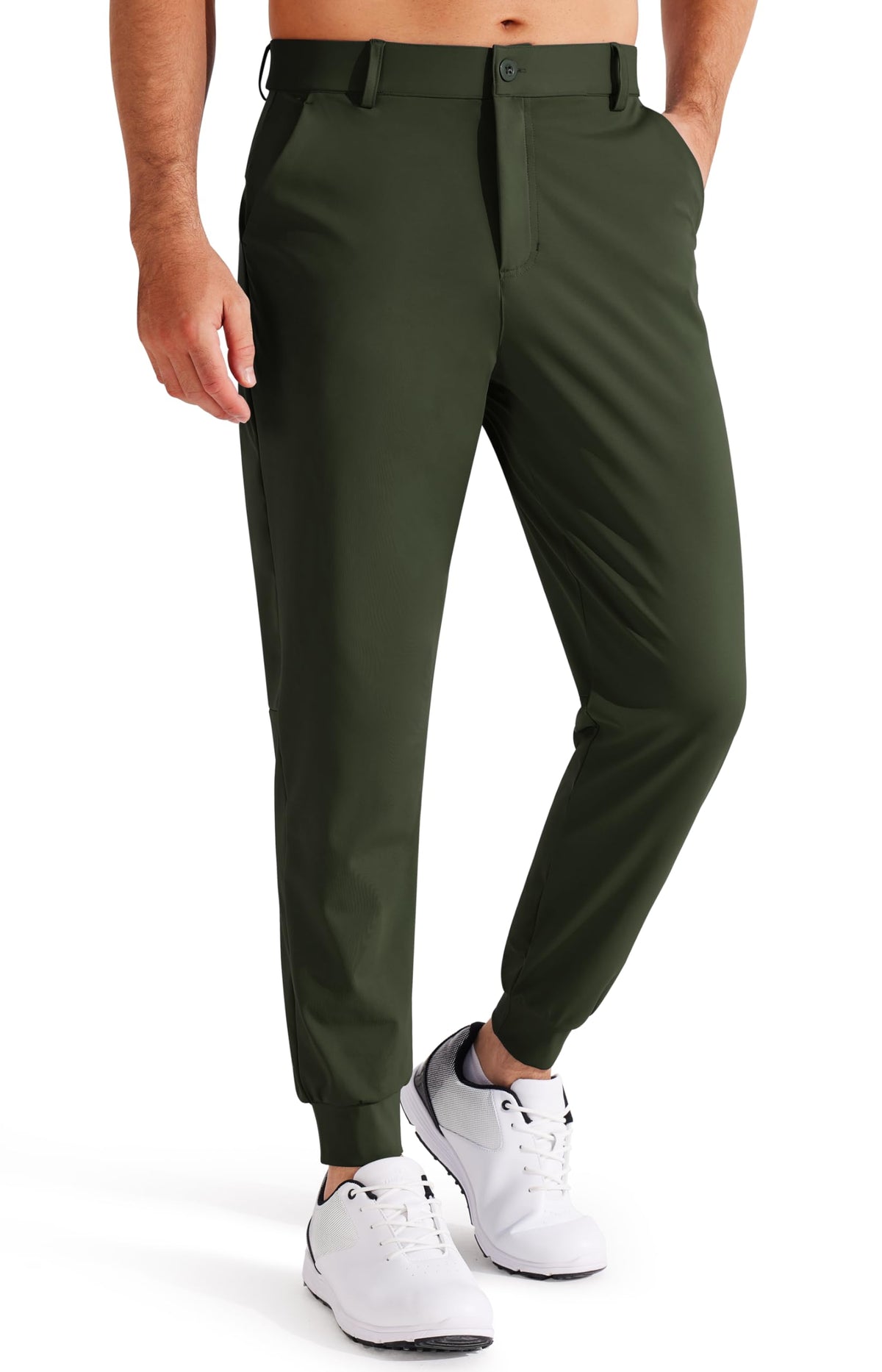 Pantaloni da Golf da Uomo Elasticizzati Slim Fit