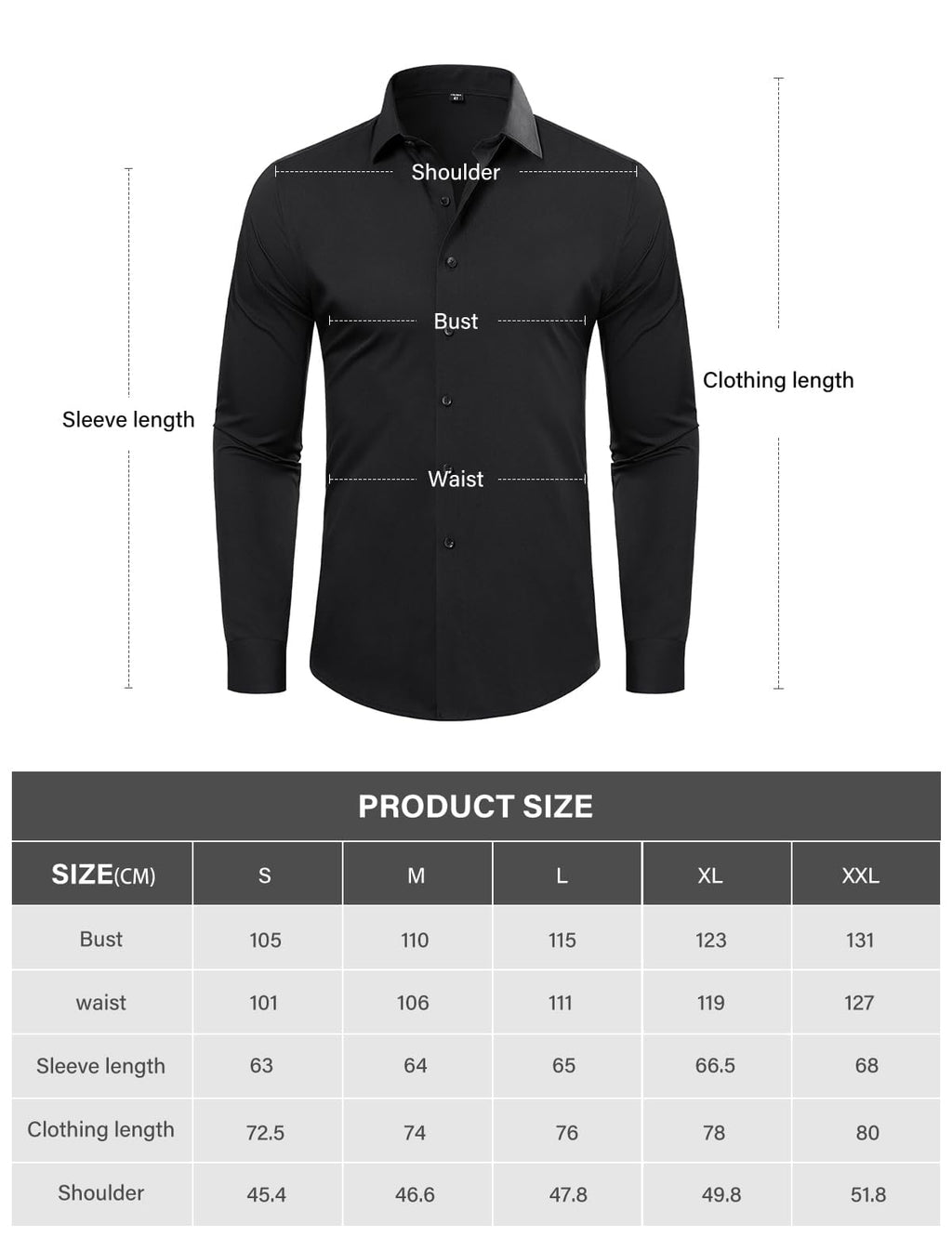 Camicia uomo manica lunga idrorepellente e antimacchia