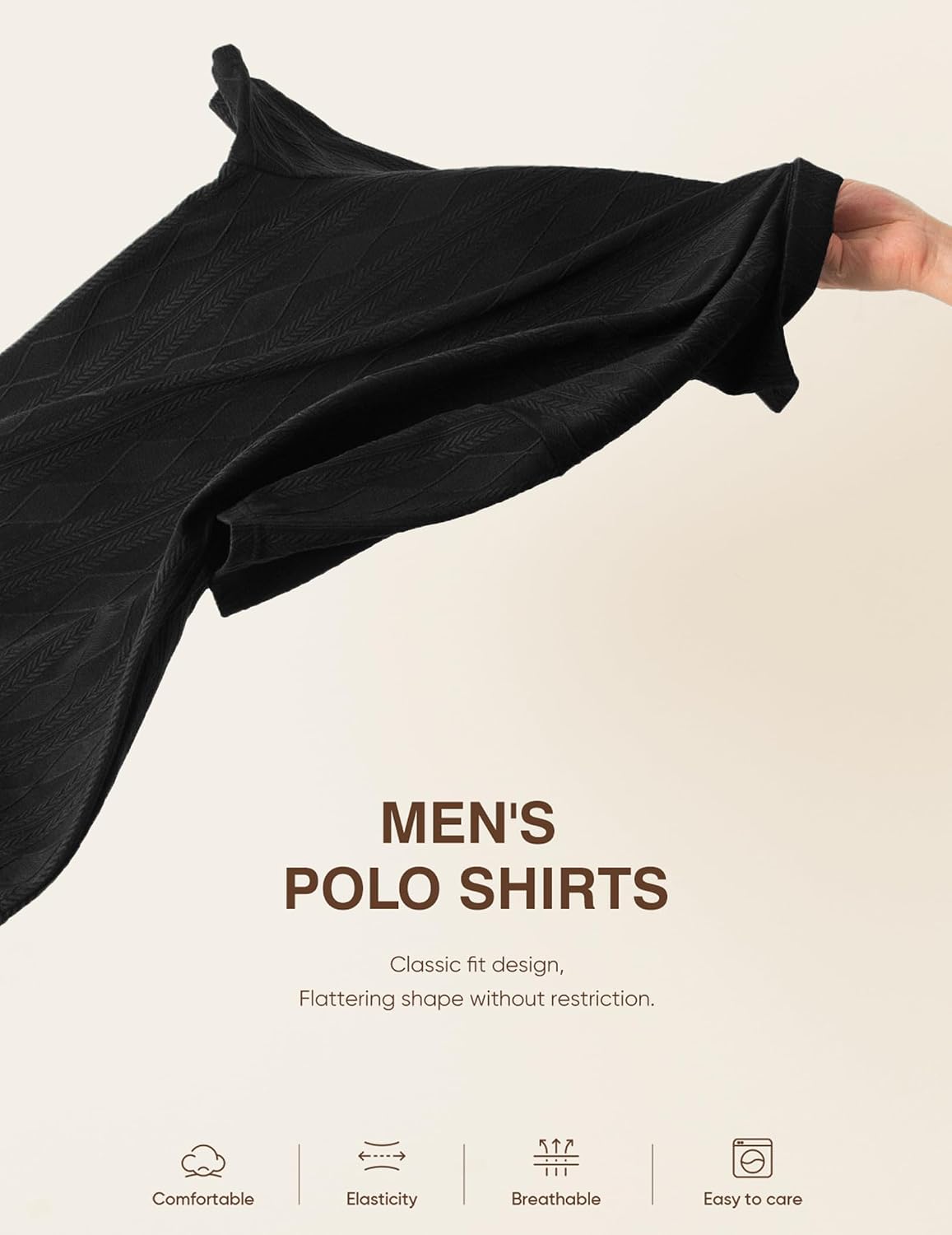 Polo Uomo a Maniche Corte in Maglia Lavorata