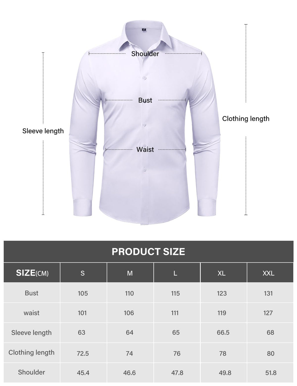 Camicia uomo manica lunga idrorepellente e antimacchia