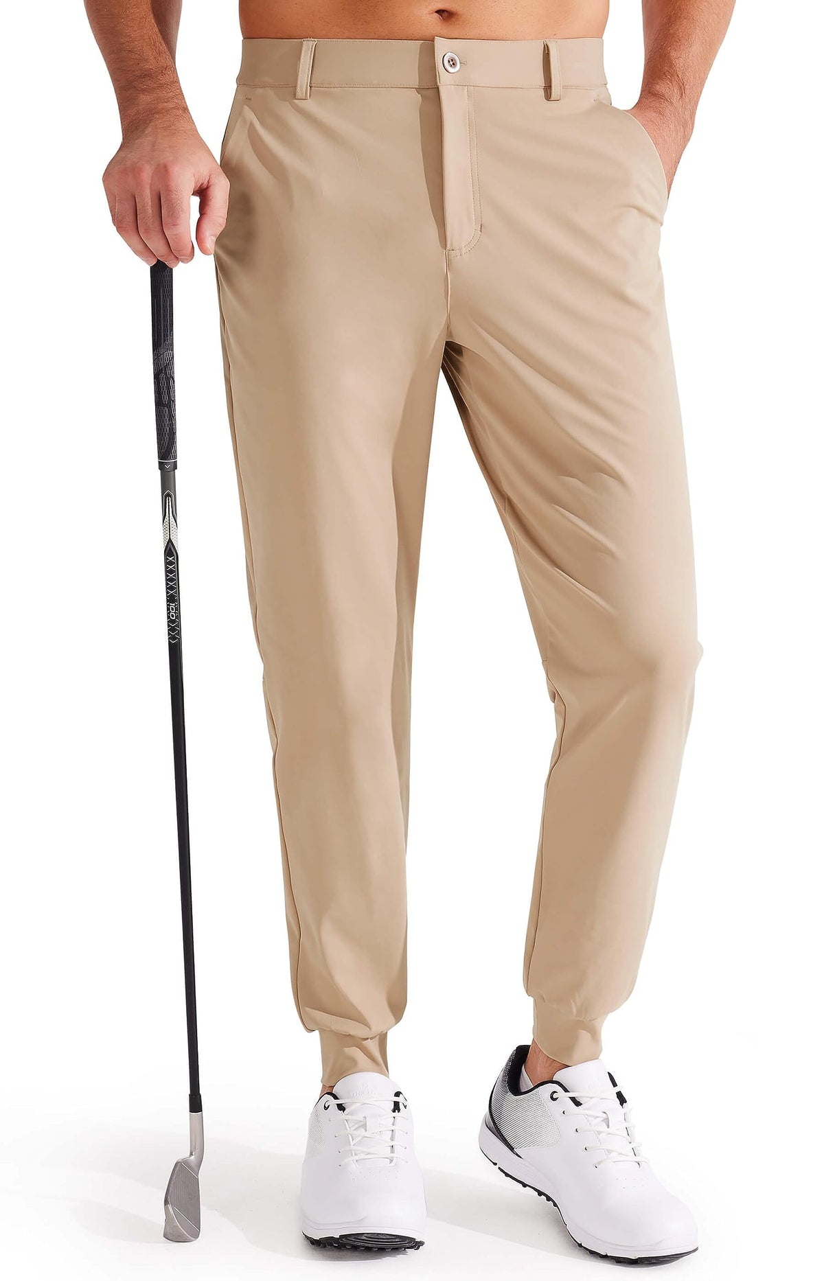 Pantaloni da Golf da Uomo Elasticizzati Slim Fit
