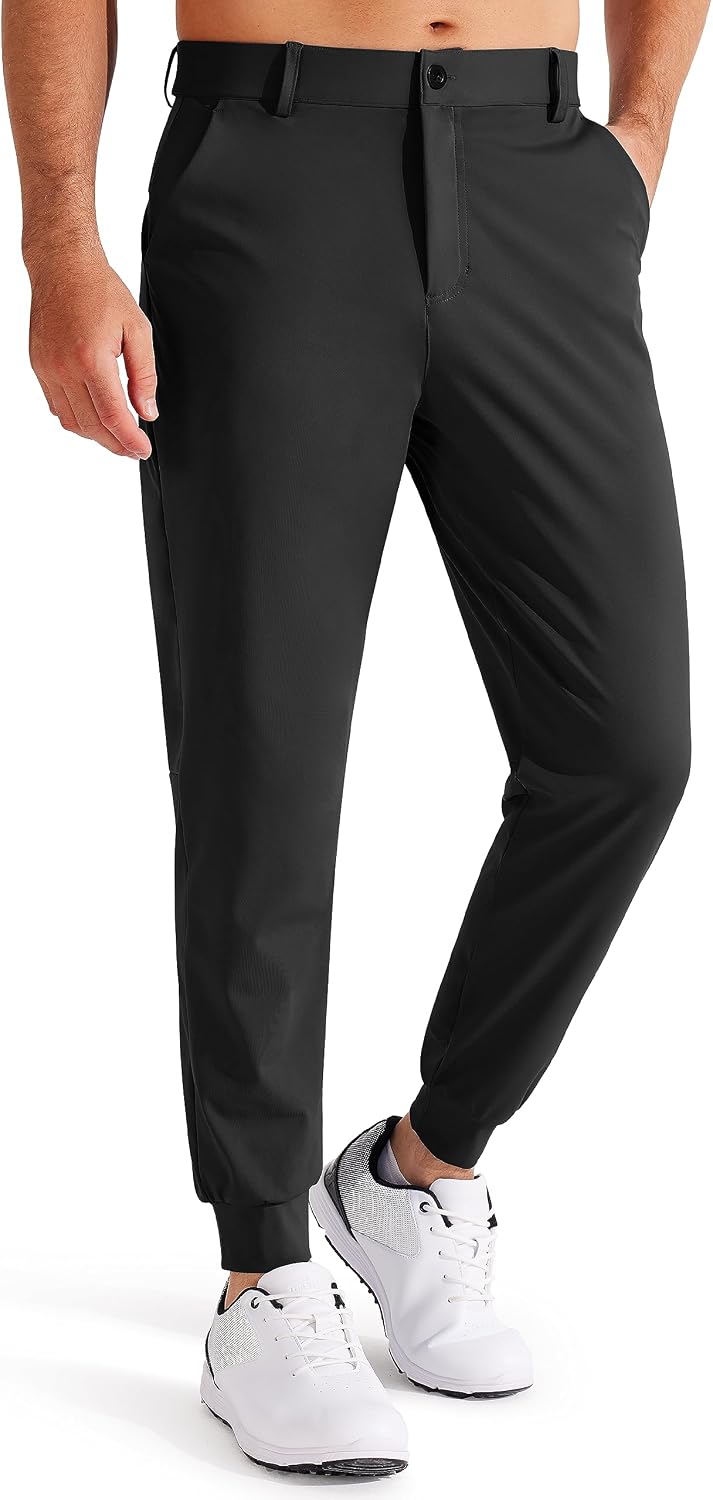 Pantaloni da Golf da Uomo Elasticizzati Slim Fit