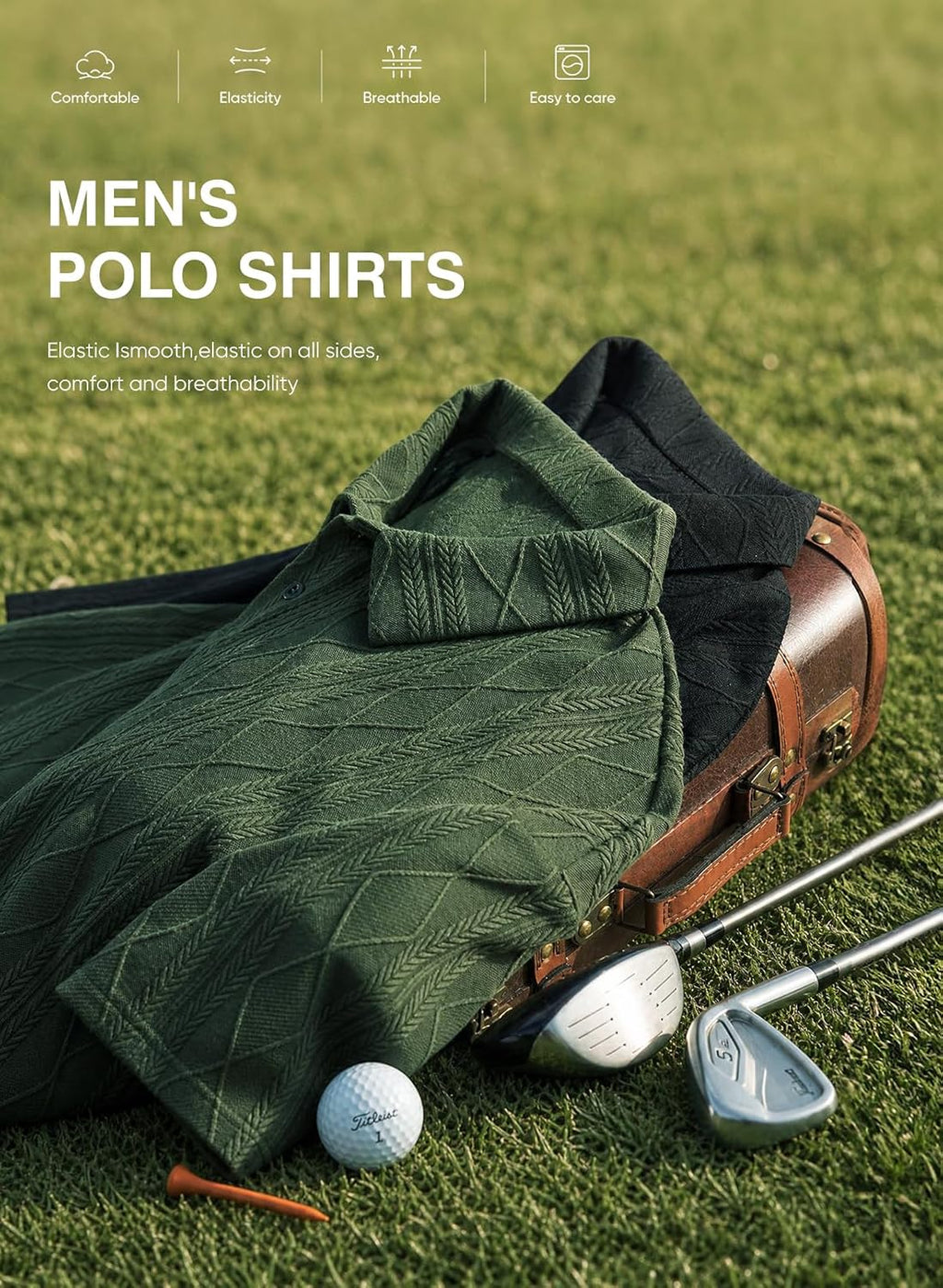 Polo Uomo a Maniche Corte in Maglia Lavorata