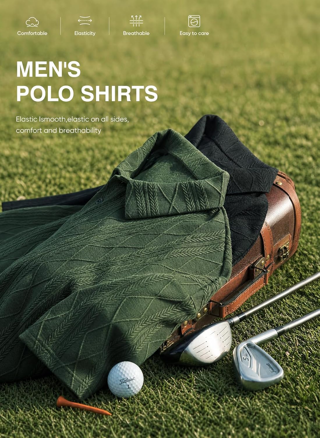 Polo Uomo a Maniche Corte in Maglia Lavorata